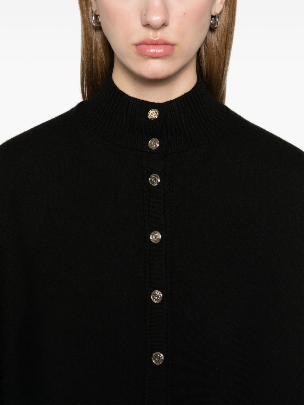 cape-effect cardigan - 5
