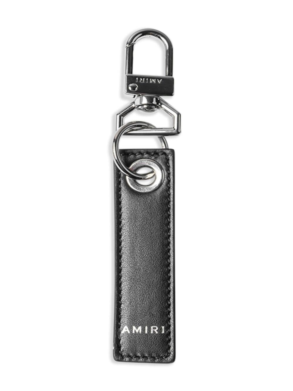 leather tag keychain - 1