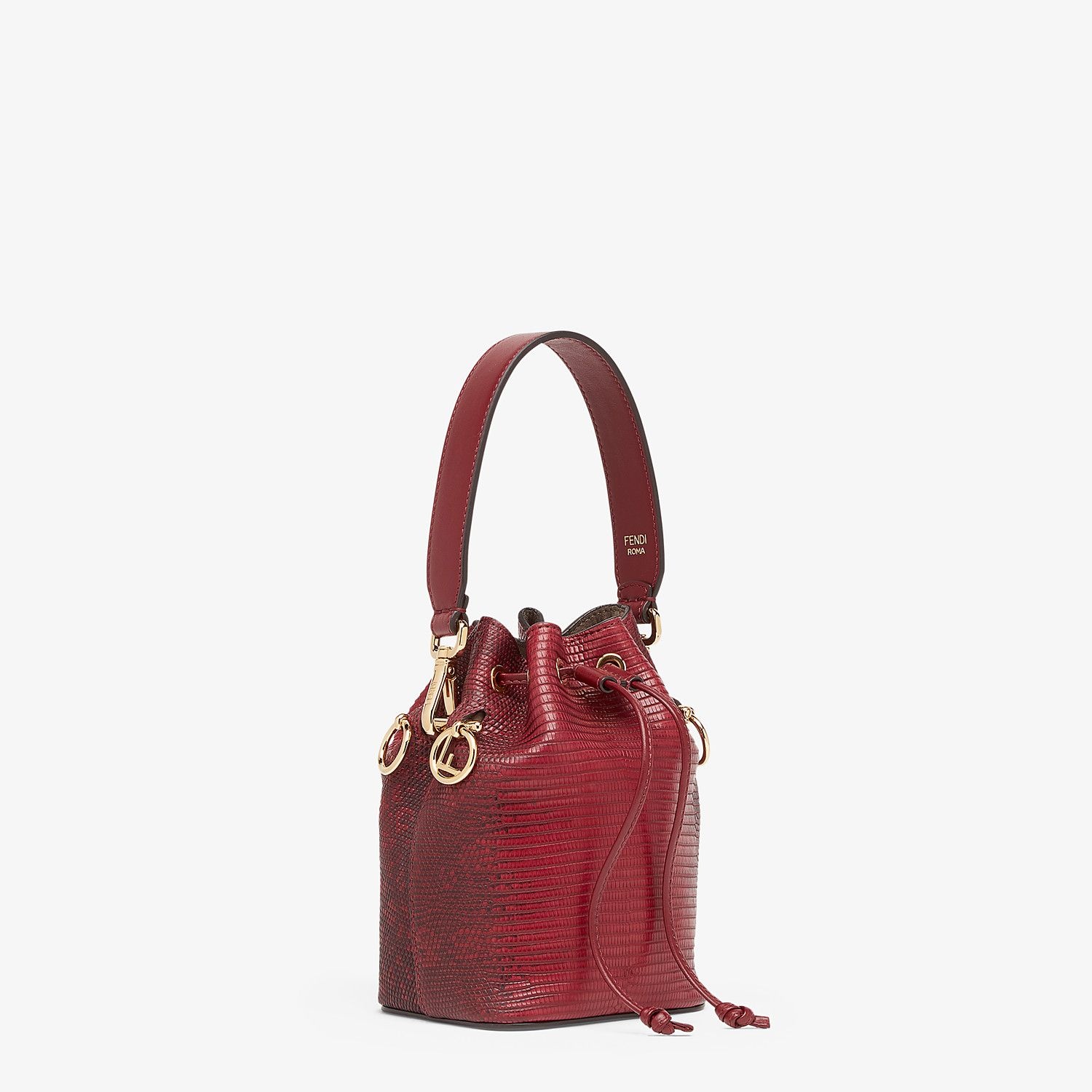 Red lizard skin mini-bag - 2