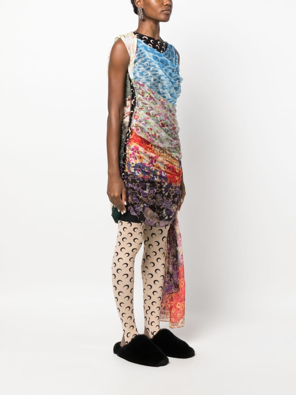 Regenerated Scarves silk minidress - 3