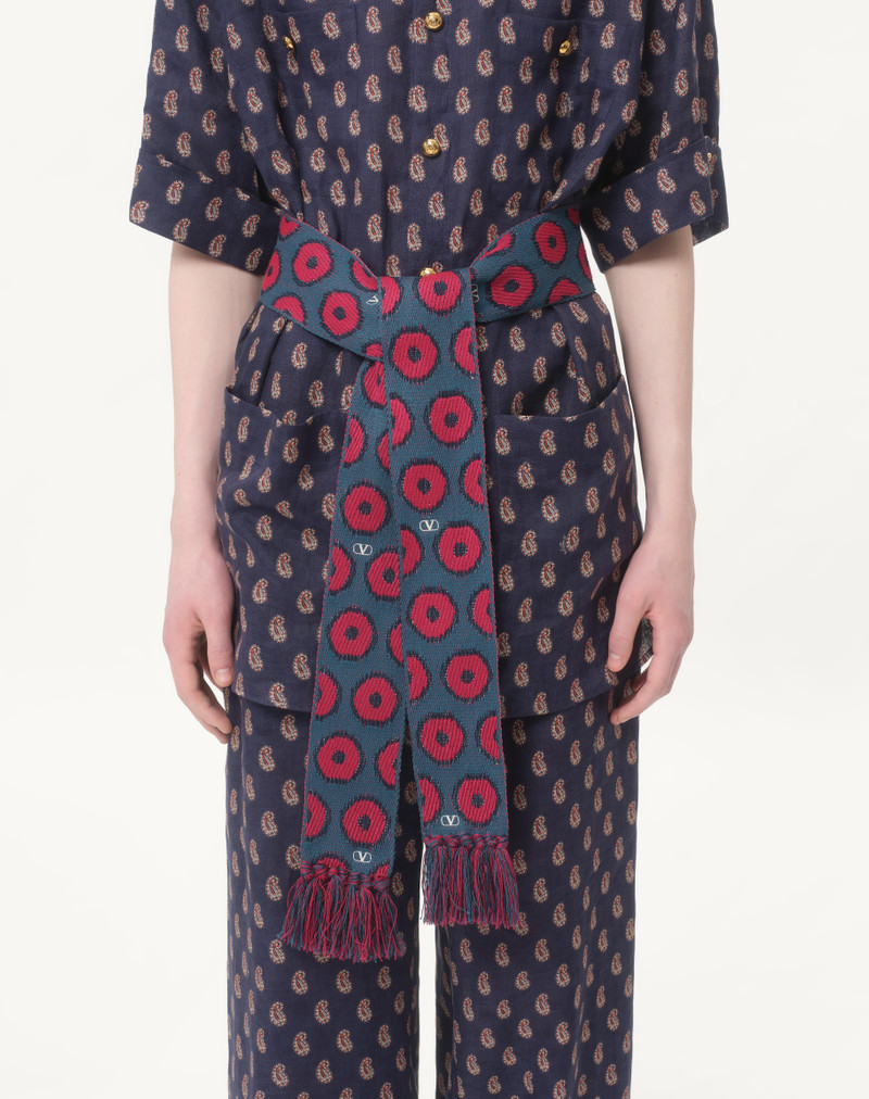 ANTIBES COTTON SCARF WITH FRINGE 3