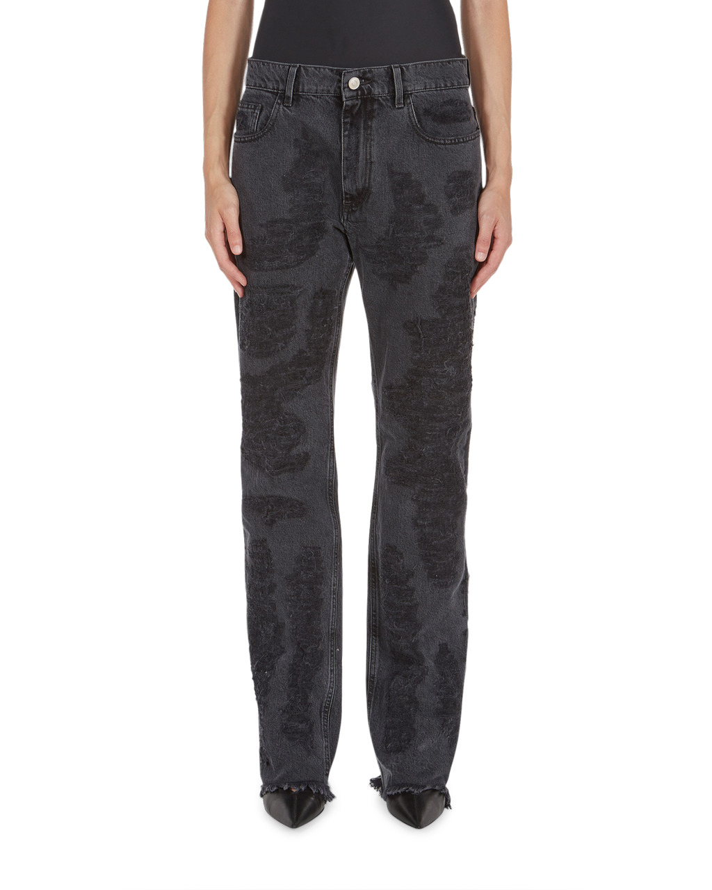 DESTROYED EMBROIDERY JEAN - 6