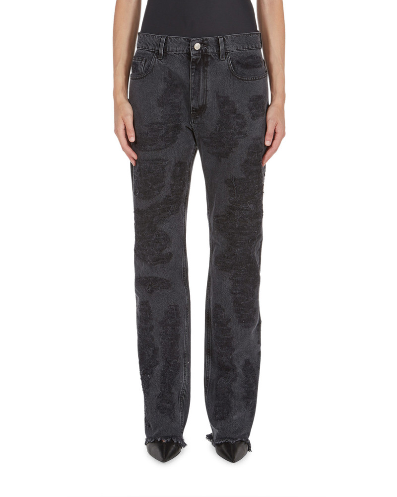 DESTROYED EMBROIDERY JEAN 6