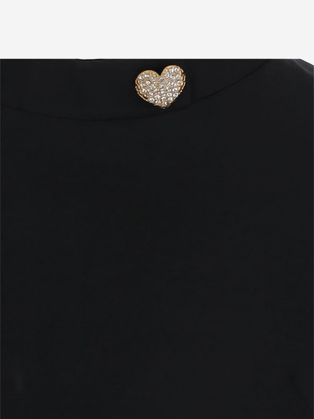 heart-embellished short-sleeve dress - 3