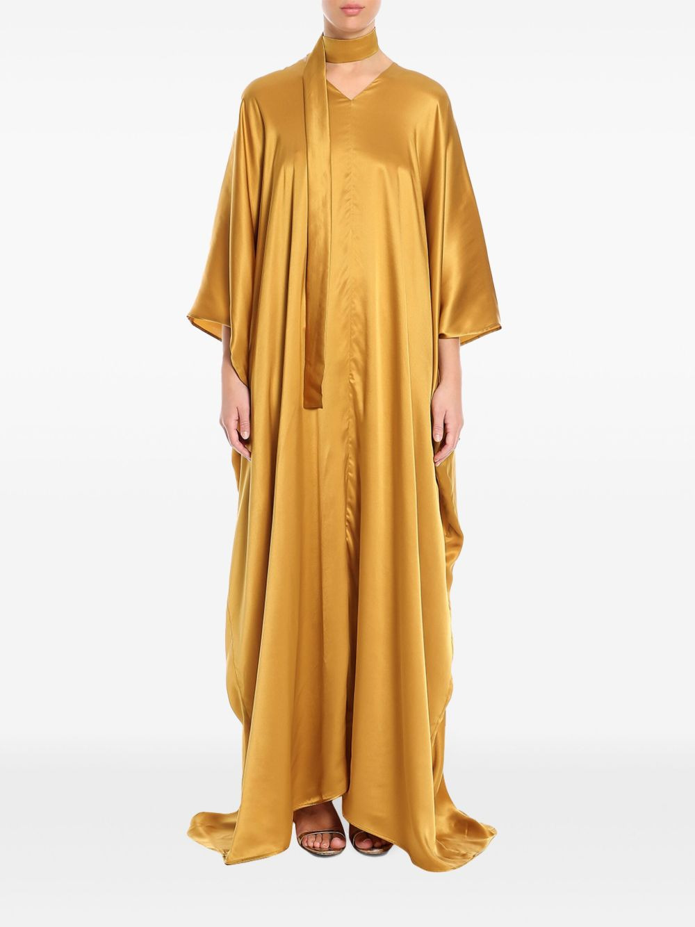 New Age silk kaftan dress - 3