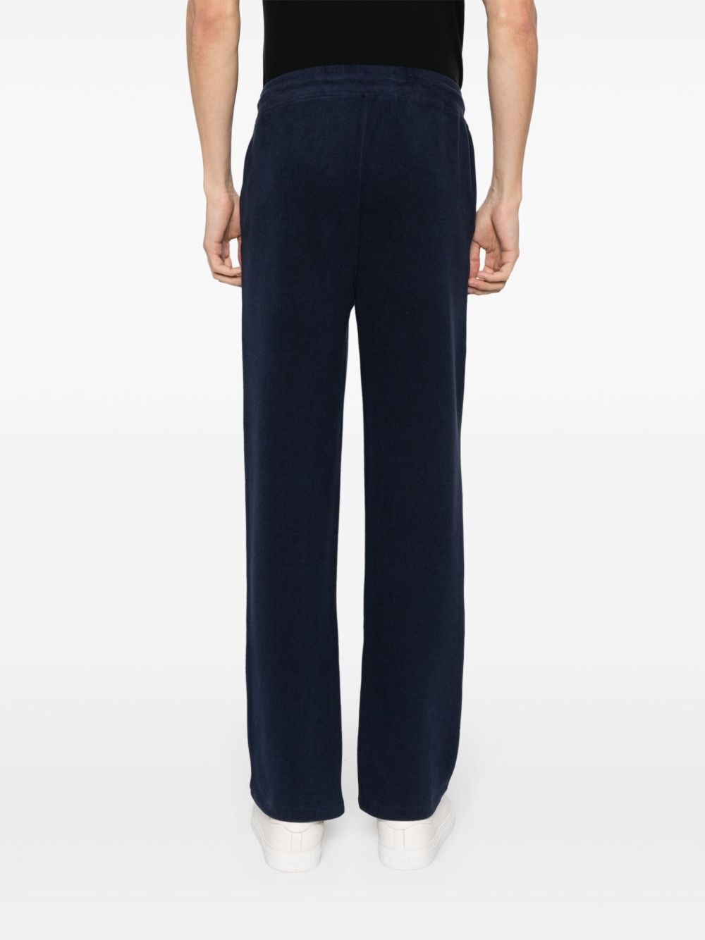 straight-leg drawstring track pants - 4