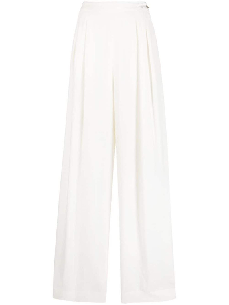 pleated wide-leg trousers 1