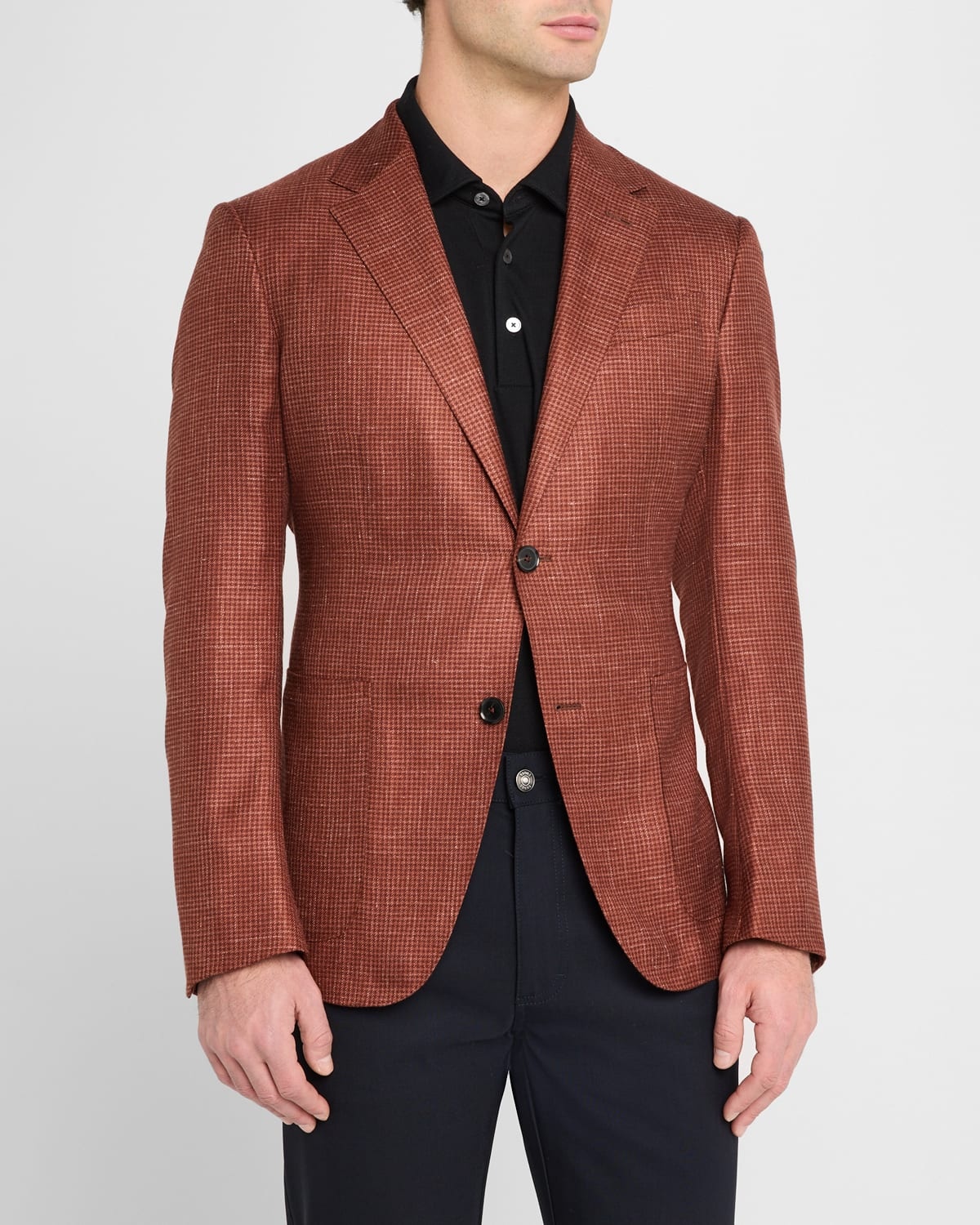Men's Cashmere-Blend Houndstooth Sport Coat - 4