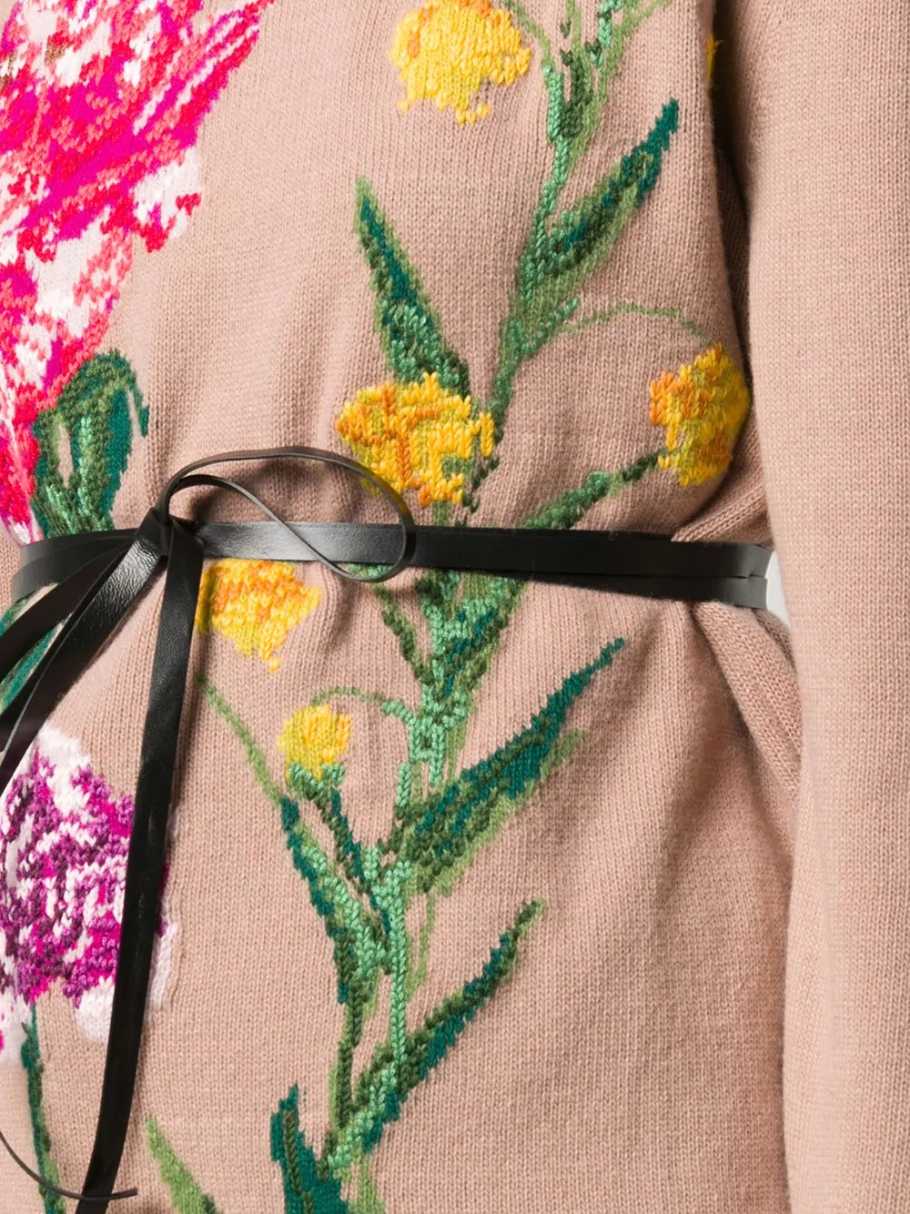 floral-embroidered jumper - 5