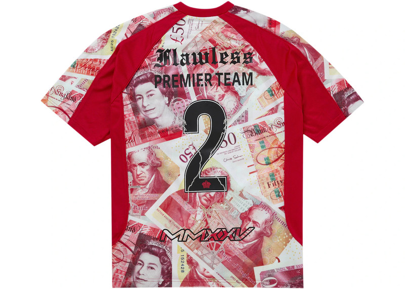Supreme Supreme Pounds Soccer Jersey Red outlook