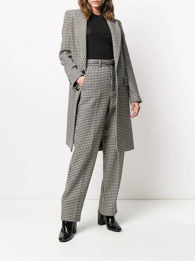 AMI Paris single-breasted houndstooth coat outlook