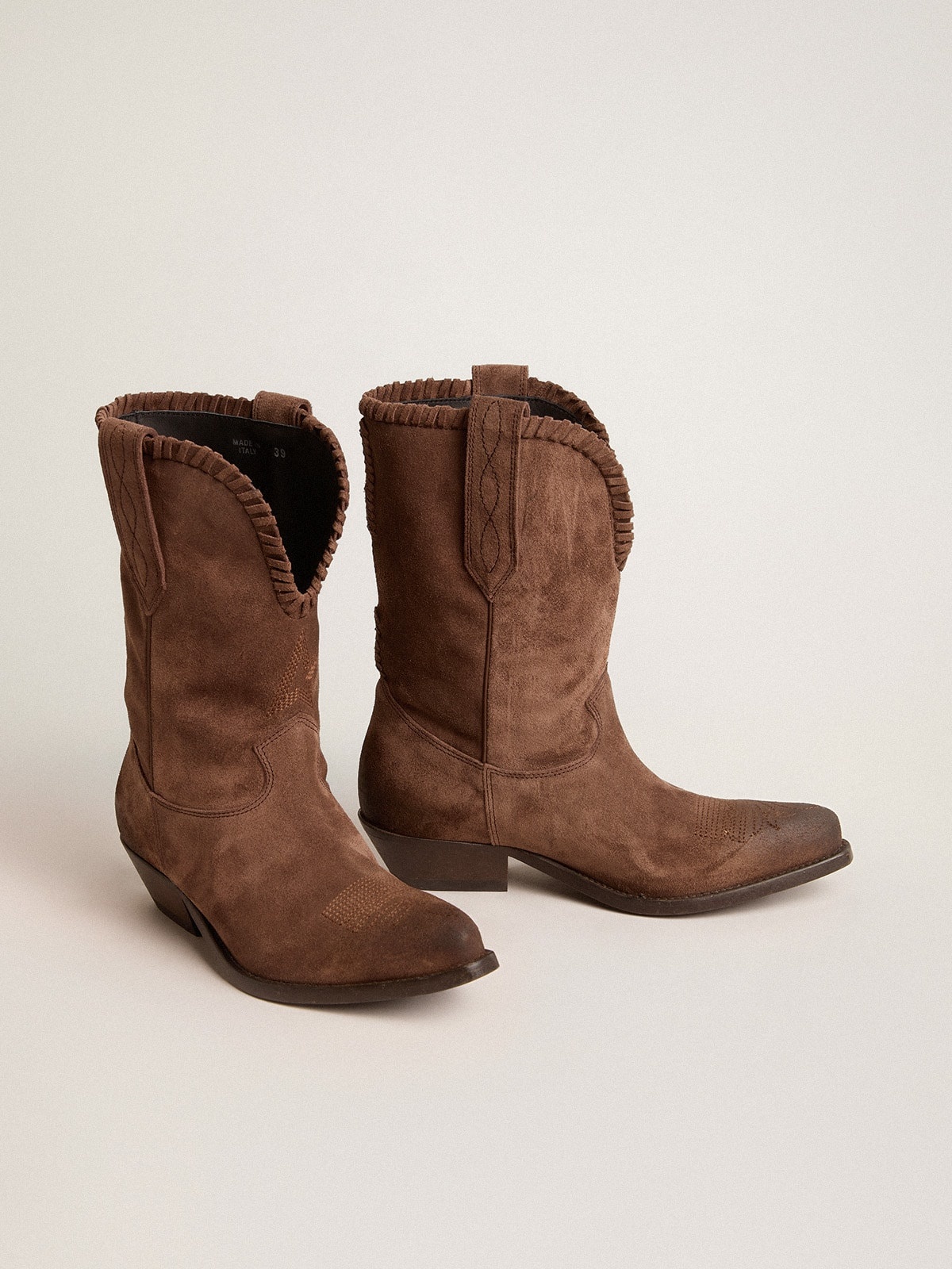 Low Women’s boots in dark brown washed suede - 2
