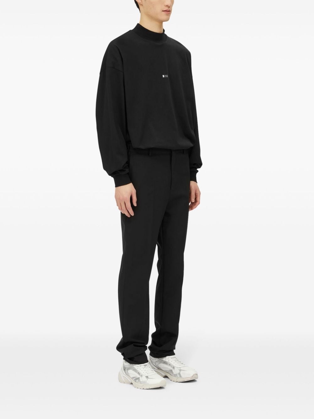 tapered-legged tailored trousers - 3
