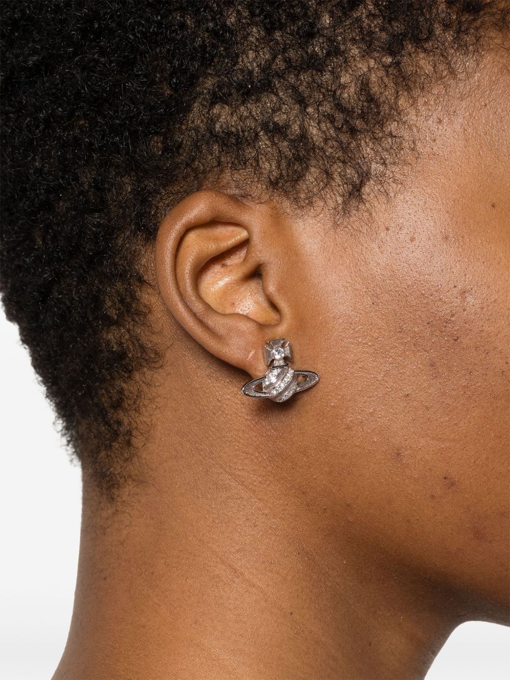 Orb-plaque earrings - 2