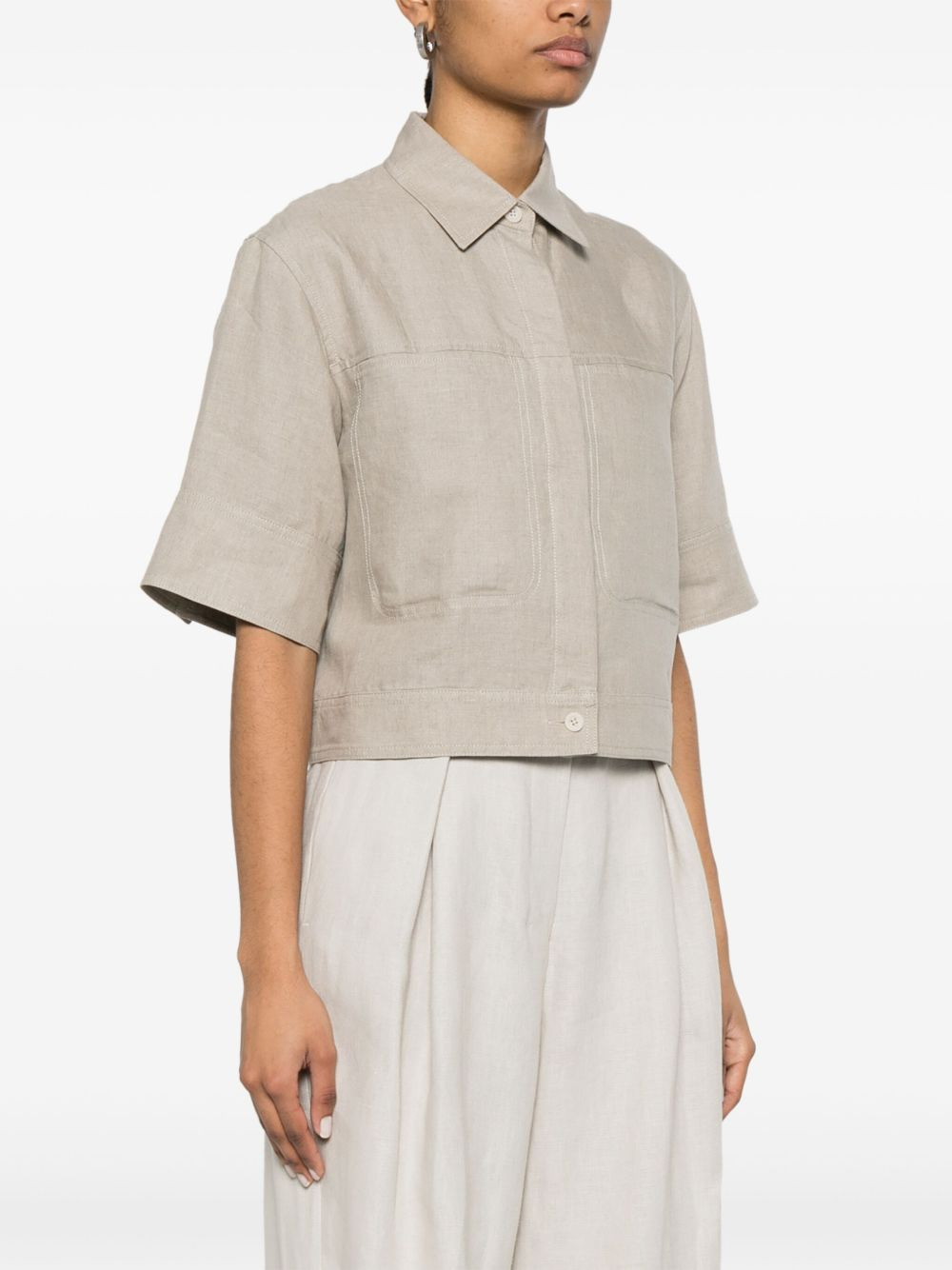 Max Mara Women Linen Shirt - 3