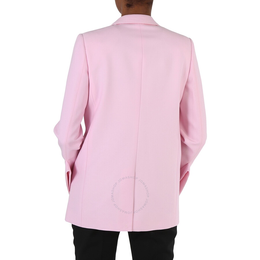 Burberry Ladies Pale Candy Pink Exaggerated-Lapel Blazer - 5