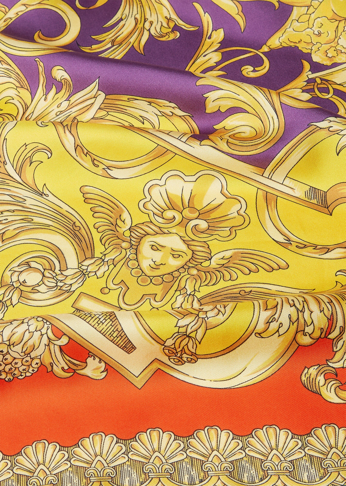Barocco Goddess Silk Foulard - 2