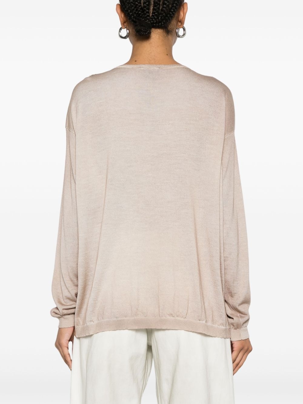 graphic-print knitted top - 4