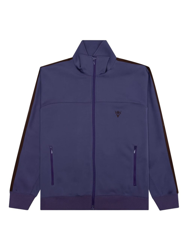 embroidered-logo track jacket 1