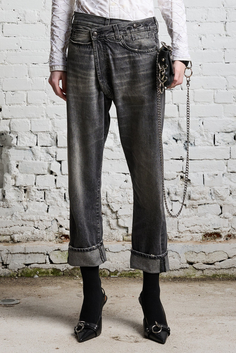 Crossover Jean - Leyton Black | R13 Denim - 1
