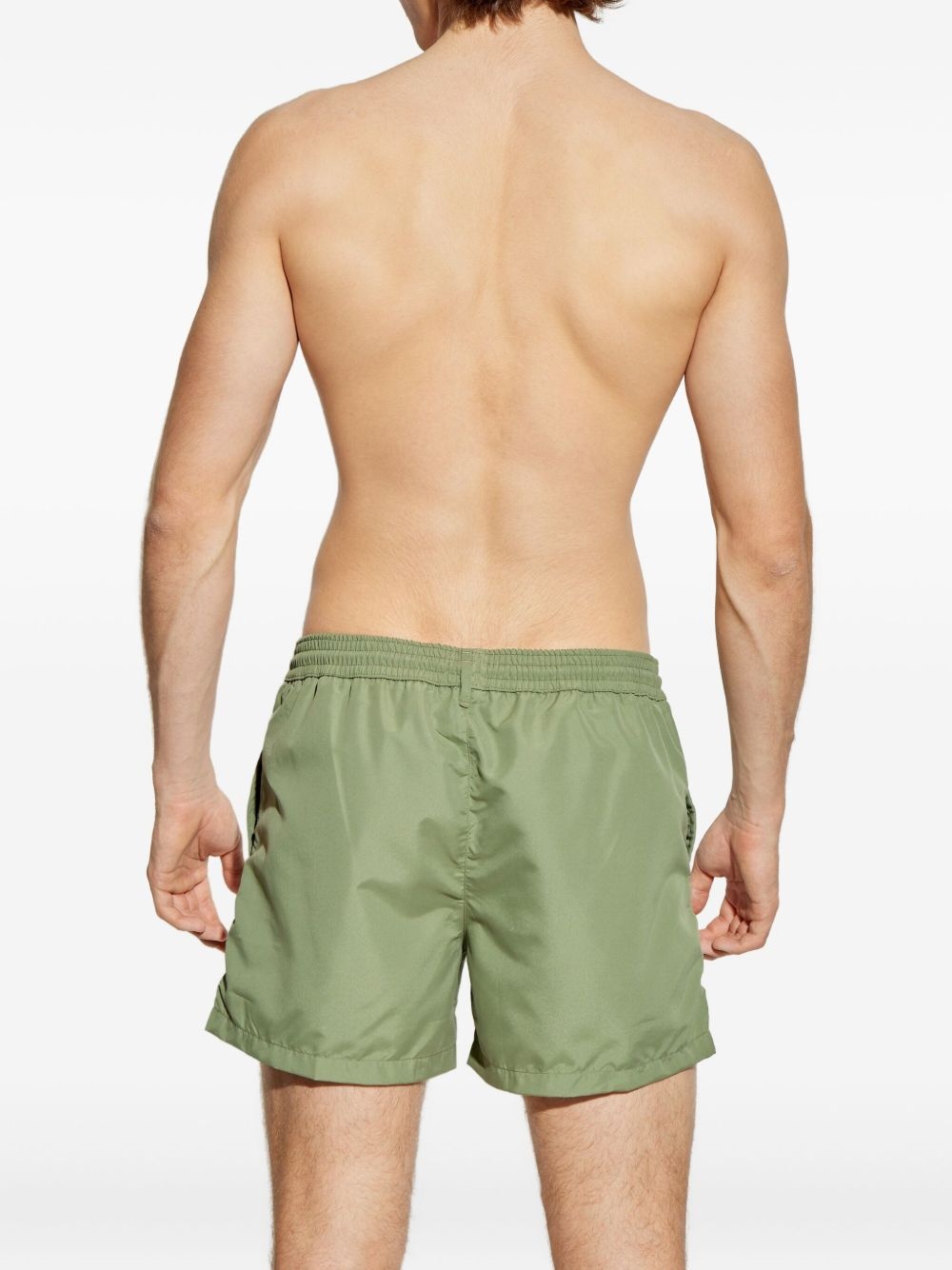 zebra-patch swim shorts - 4