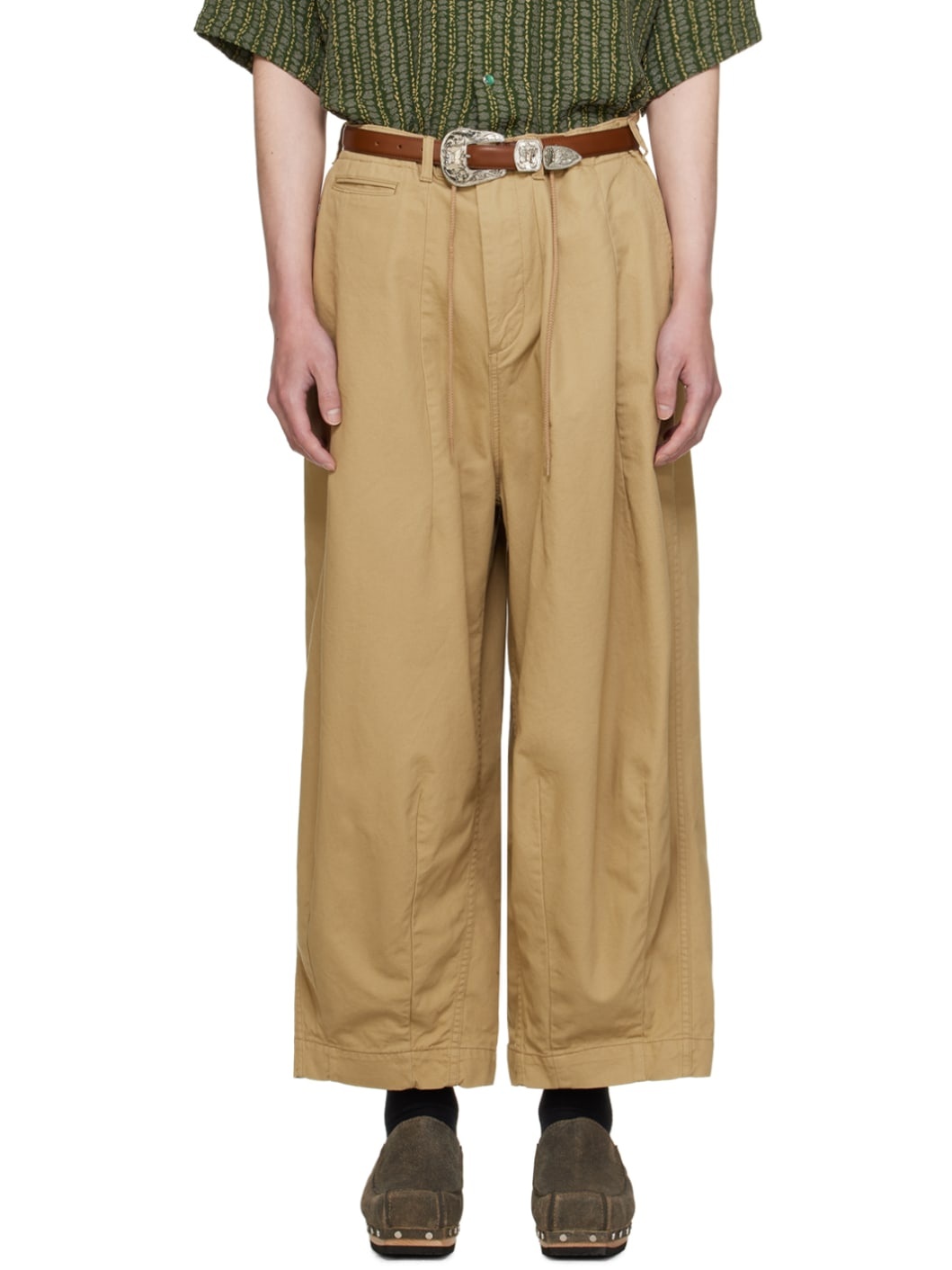 Khaki H.D. Military Trousers - 1