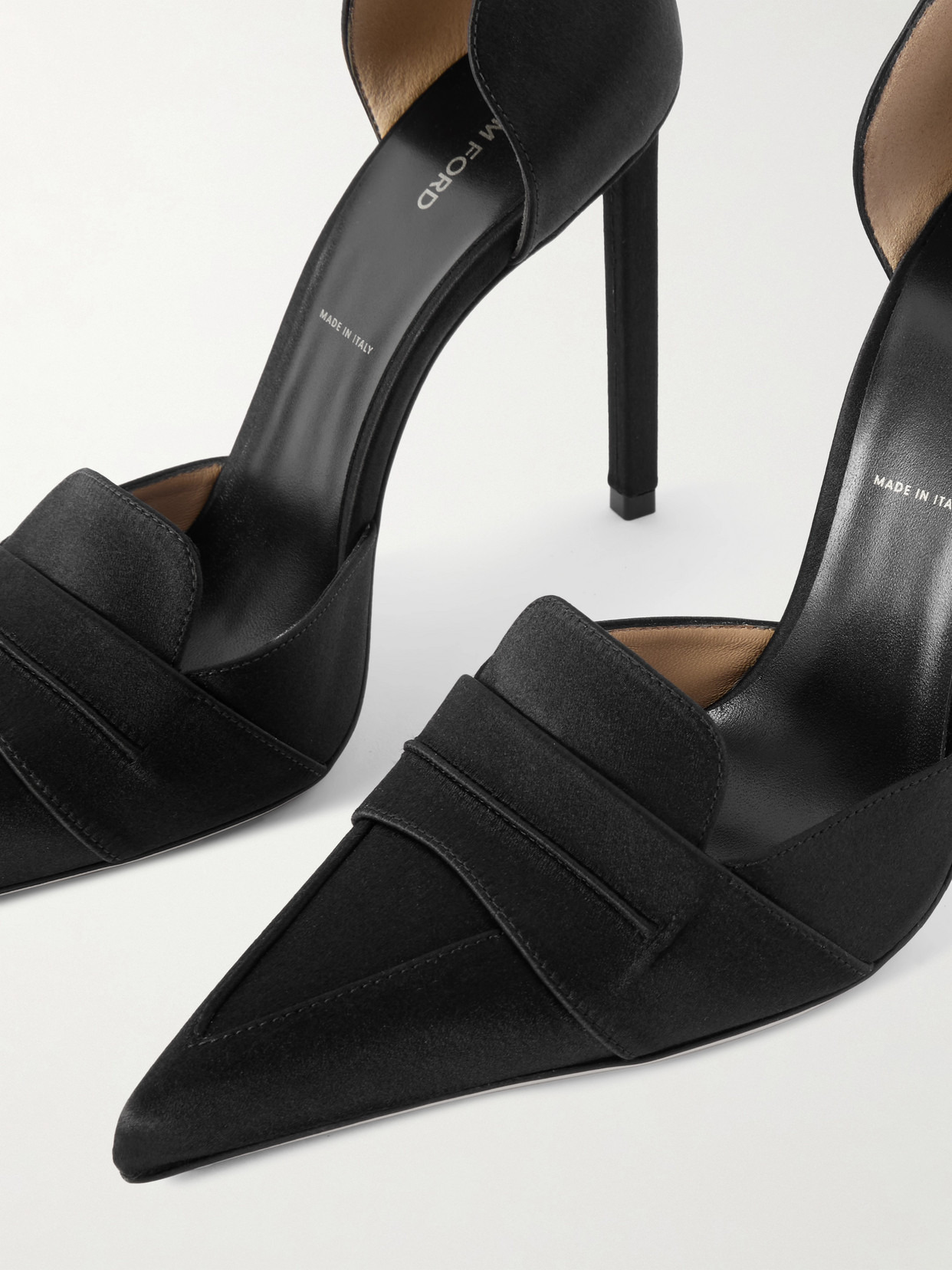 Eva D'orsay Satin Pumps - 5