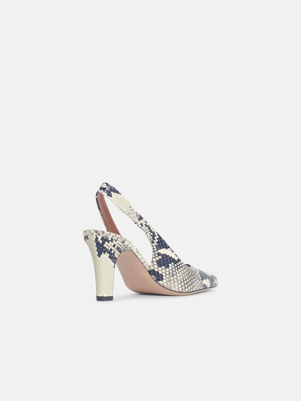 'BELLE' MULTICOLOR LEATHER SLINGBACKS - 3