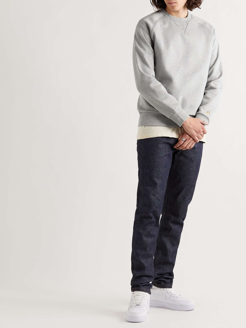 Carhartt Chase Logo-Embroidered Cotton-Blend Jersey Sweatshirt outlook