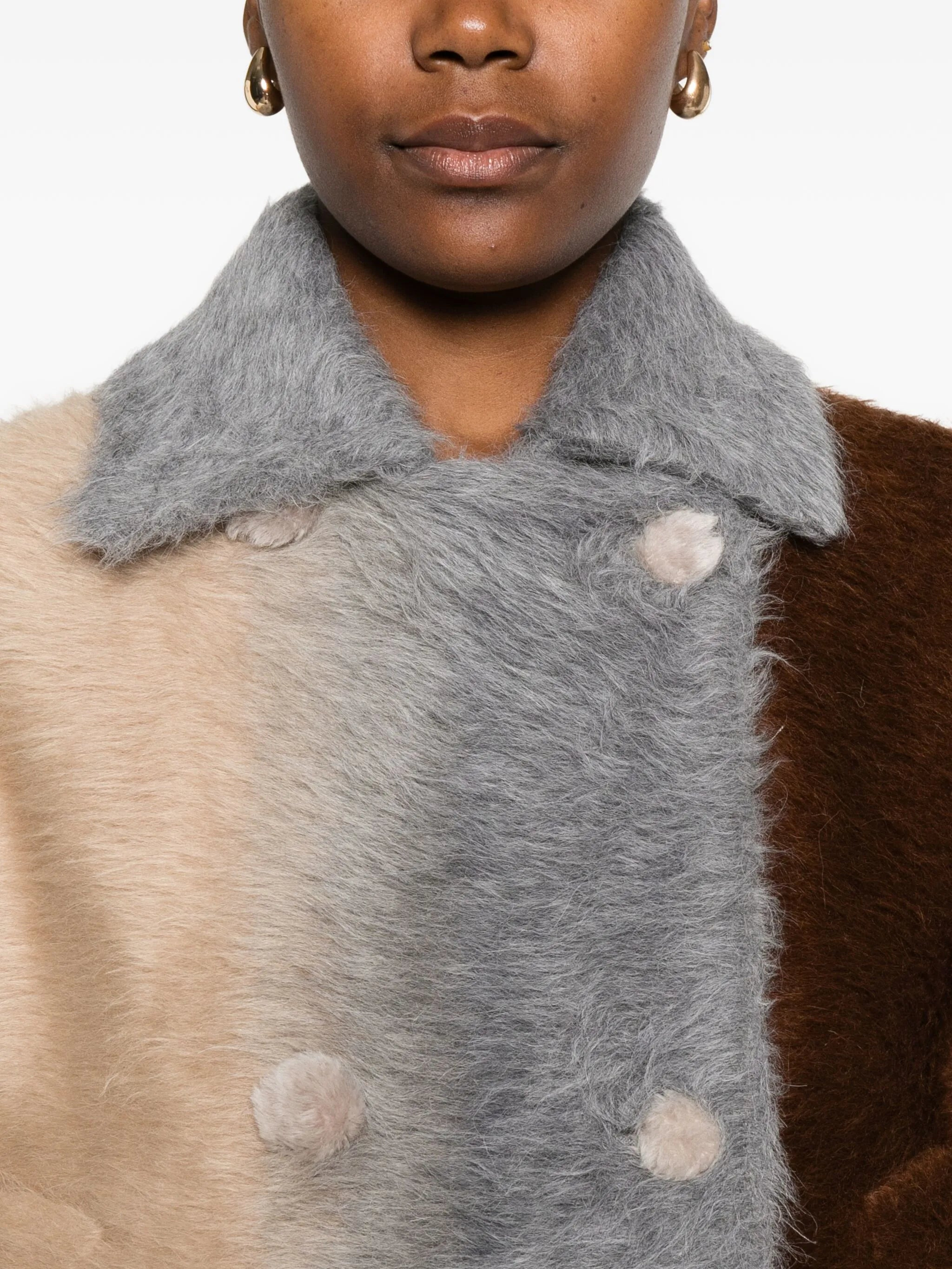 Fendi Colour-block Double-breasted Jacket - 2