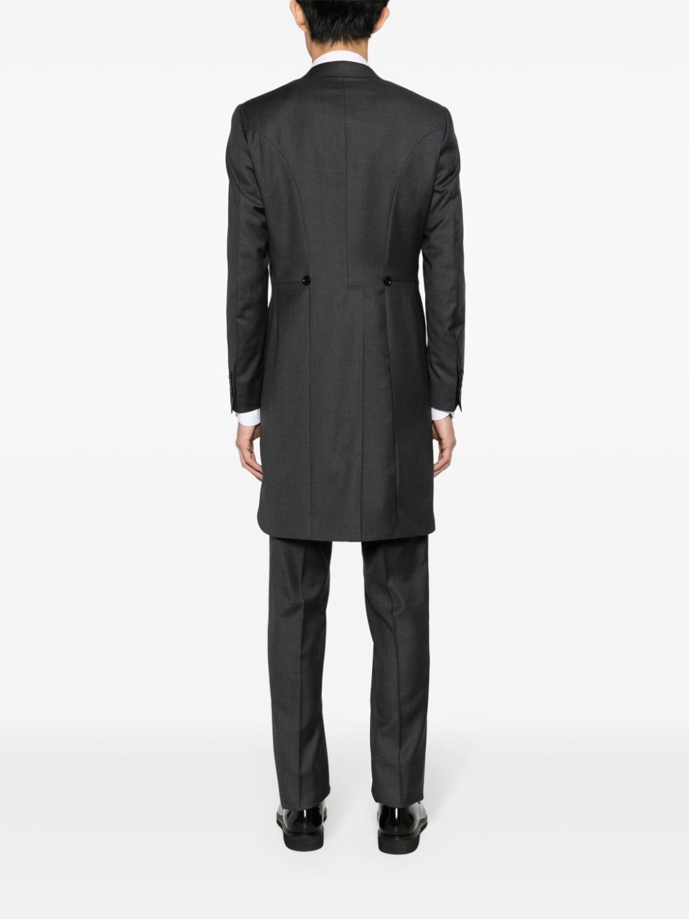 single-breasted wool suit - 4