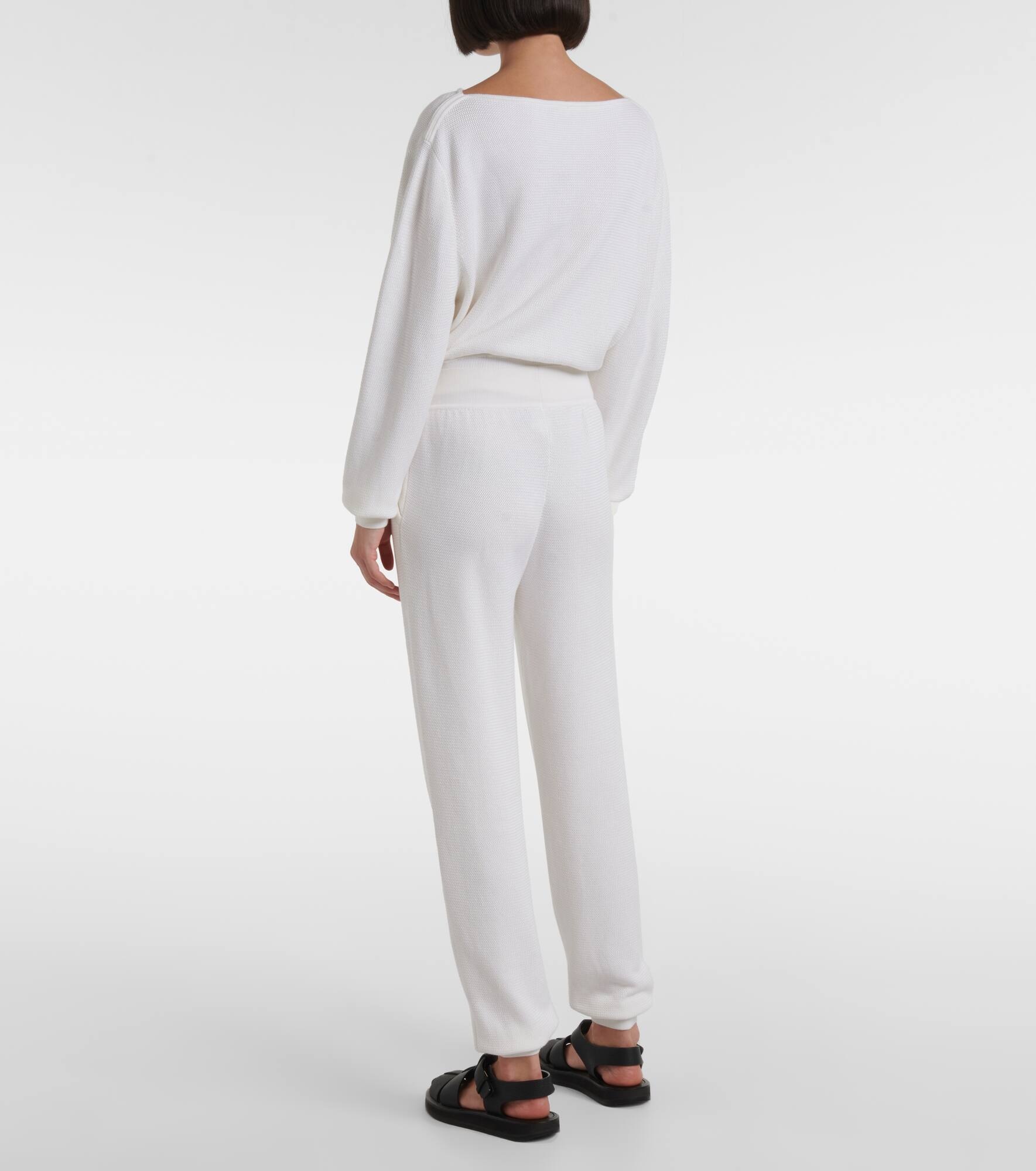 Dora Baltea silk and cotton sweatpants - 3