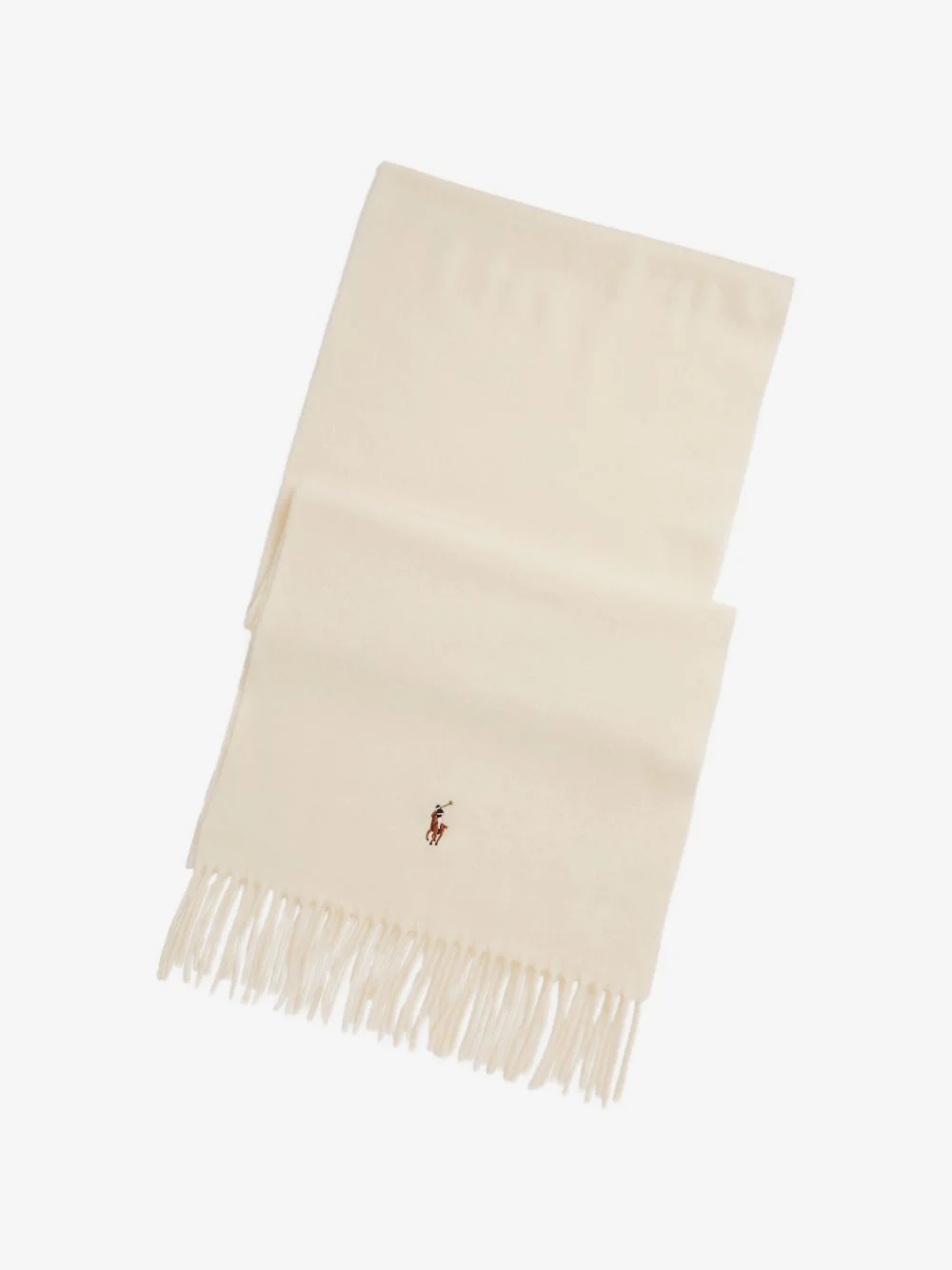 fringed embroidered scarf - 1