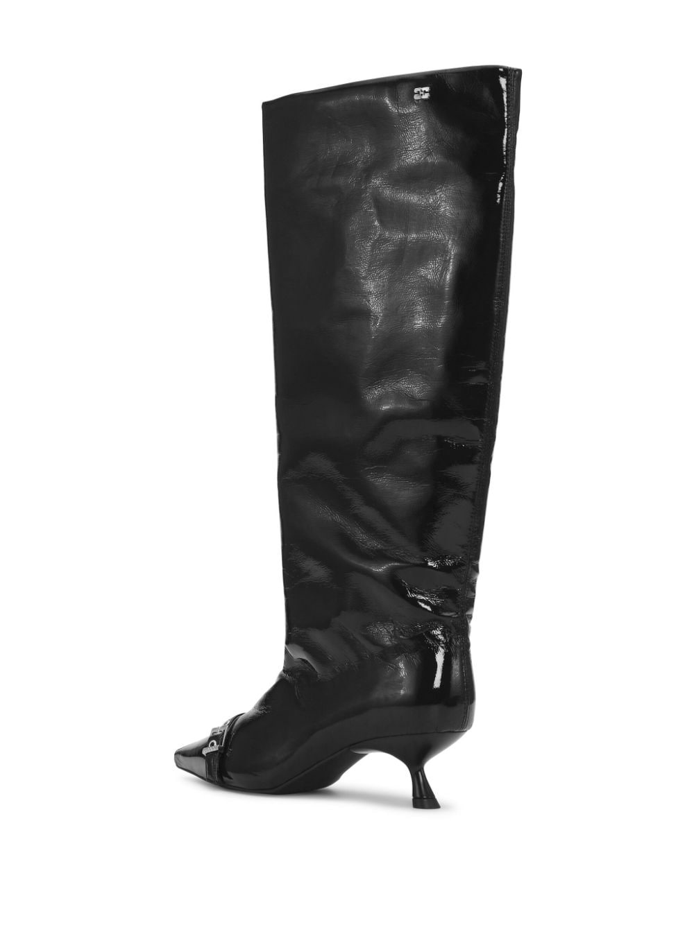 eyelet-detail slouchy knee-high boots - 3