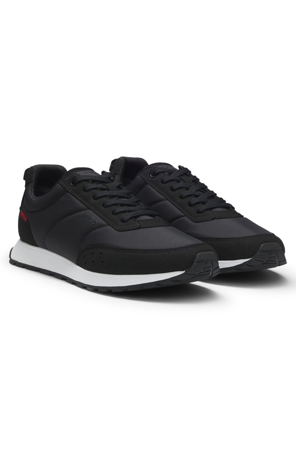 RETRO-INSPIRED TRAINERS WITH FAUX SUEDE - 2