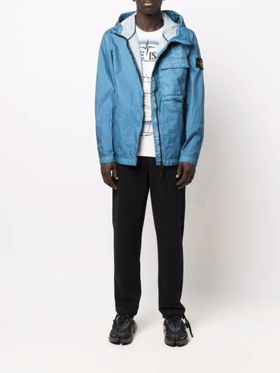 Stone Island Compass badge hooded windbreaker outlook