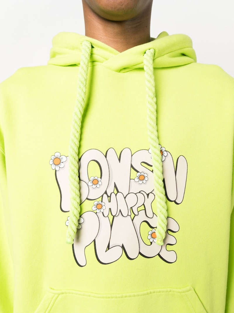 slogan-print hoodie 5