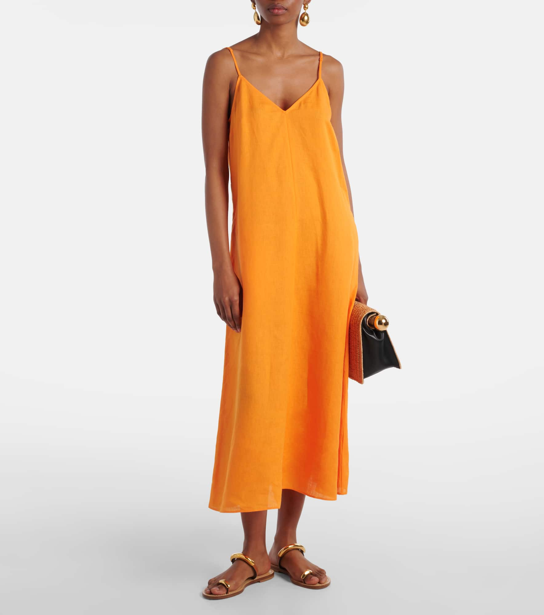Snob linen slip dress - 2