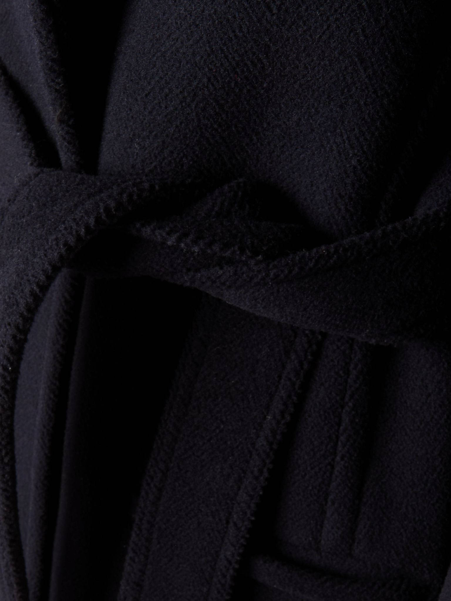 Belted wool coat Navy - 4