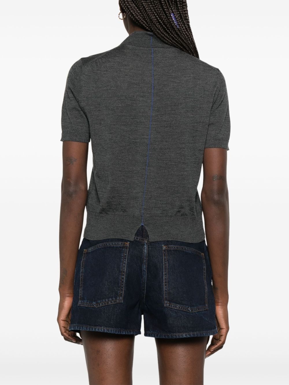 wool polo top - 4