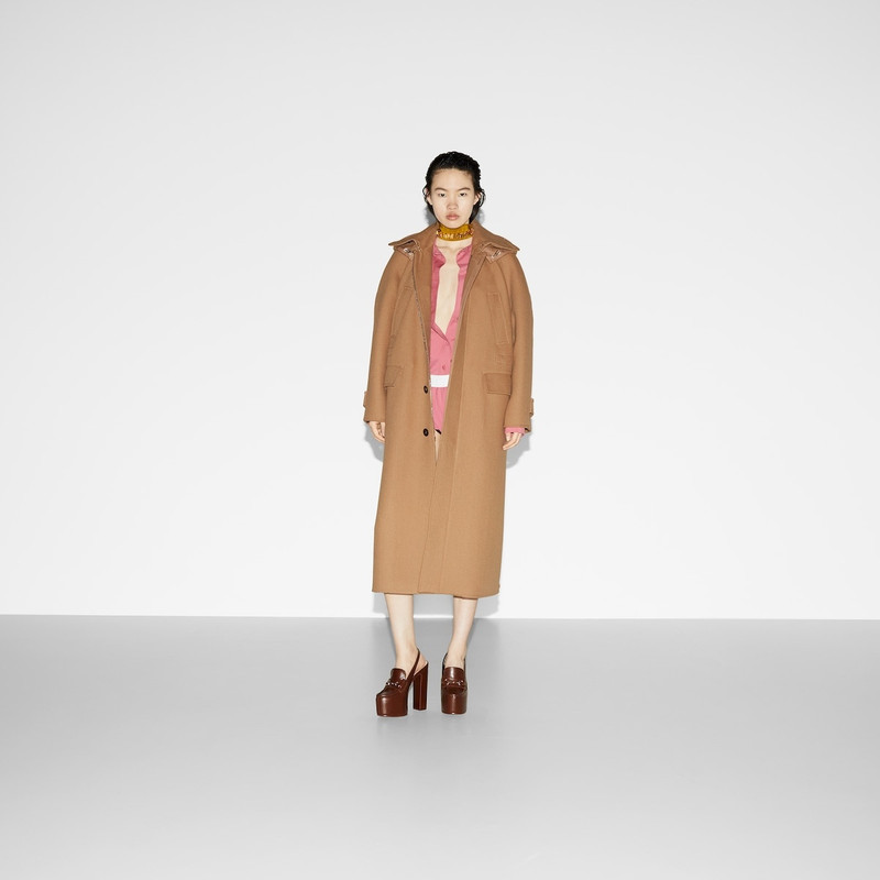 GUCCI Wool cashmere coat outlook