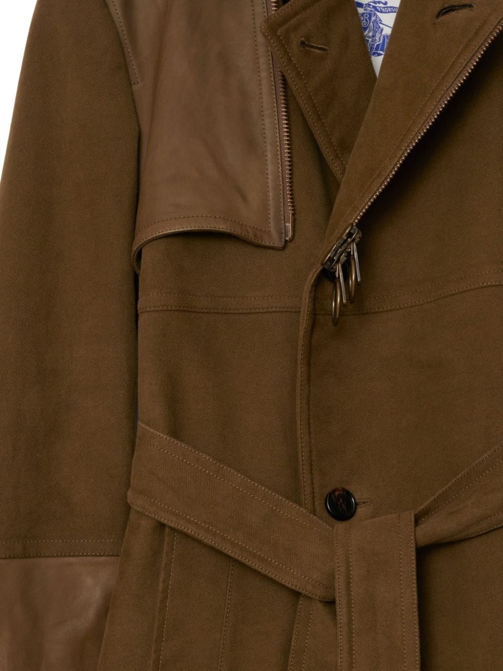 panelled trench coat - 3