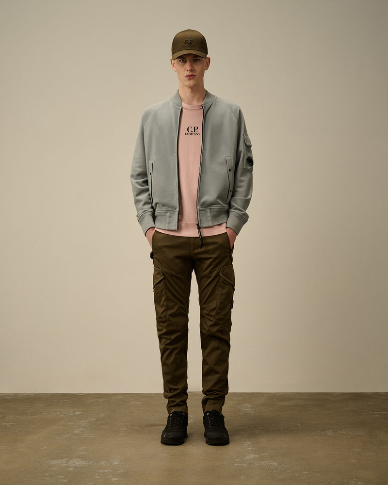 C.P. Company Cotton Diagonal Fleece Full Zip Sweatshirt outlook