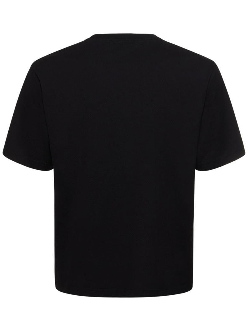 Classic logo slim cotton t-shirt - 5