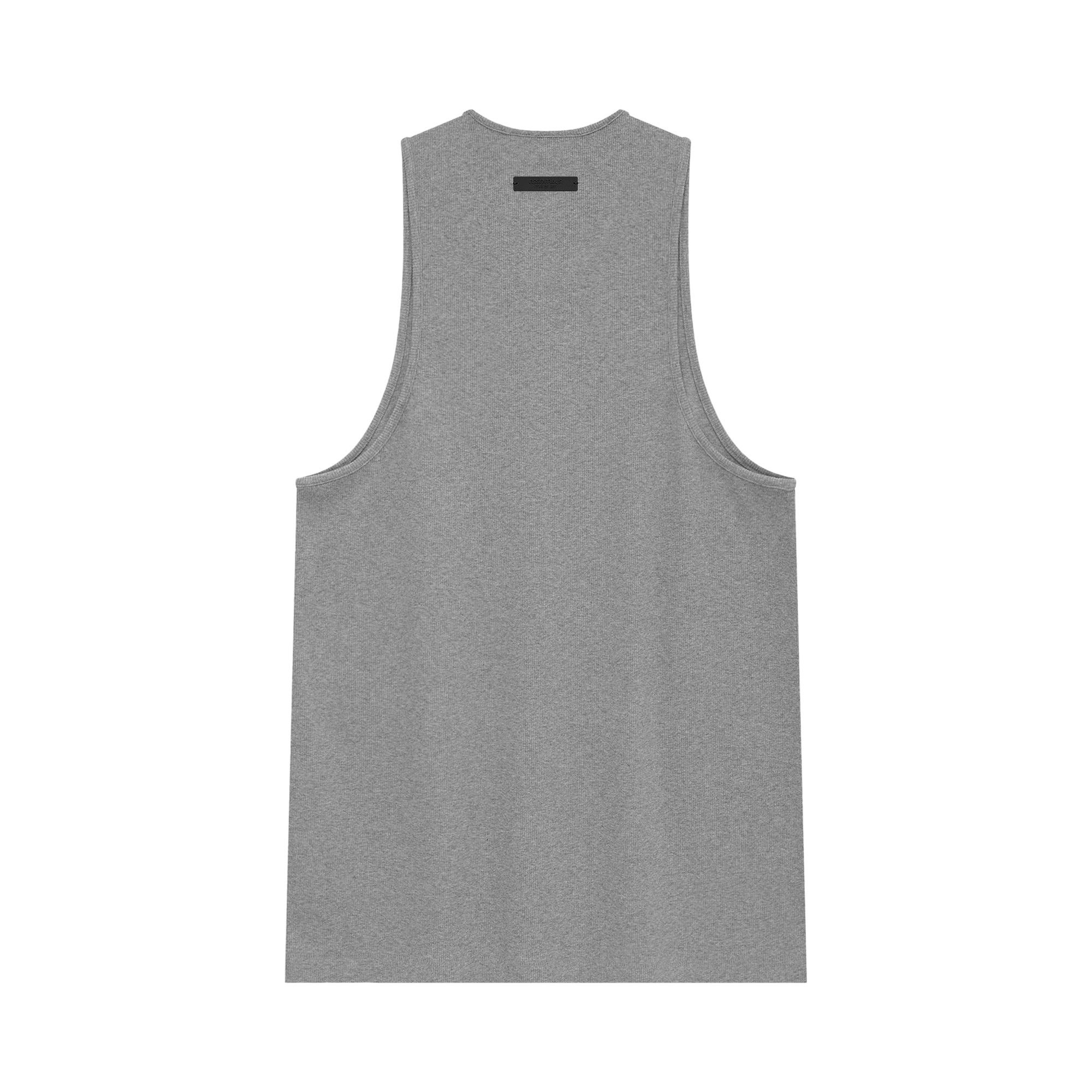 Fear of God Essentials Ribbed Tank 'Dark Heather' - 2