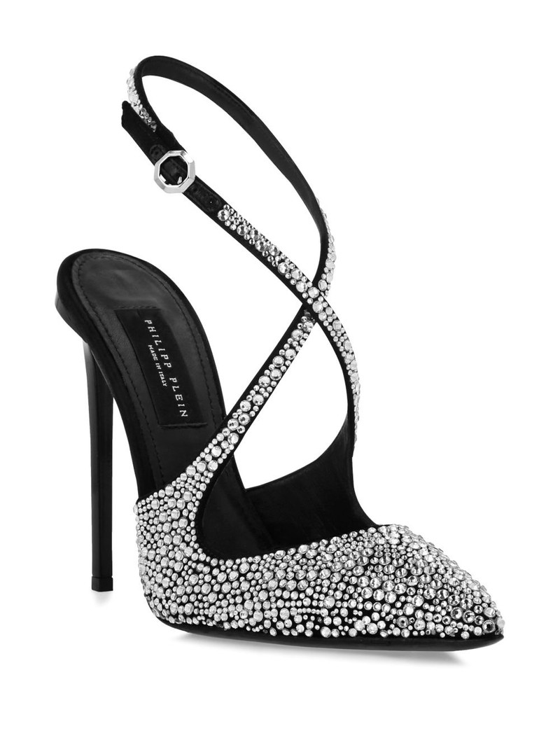 PHILIPP PLEIN 120mm crystal-embellished pumps outlook