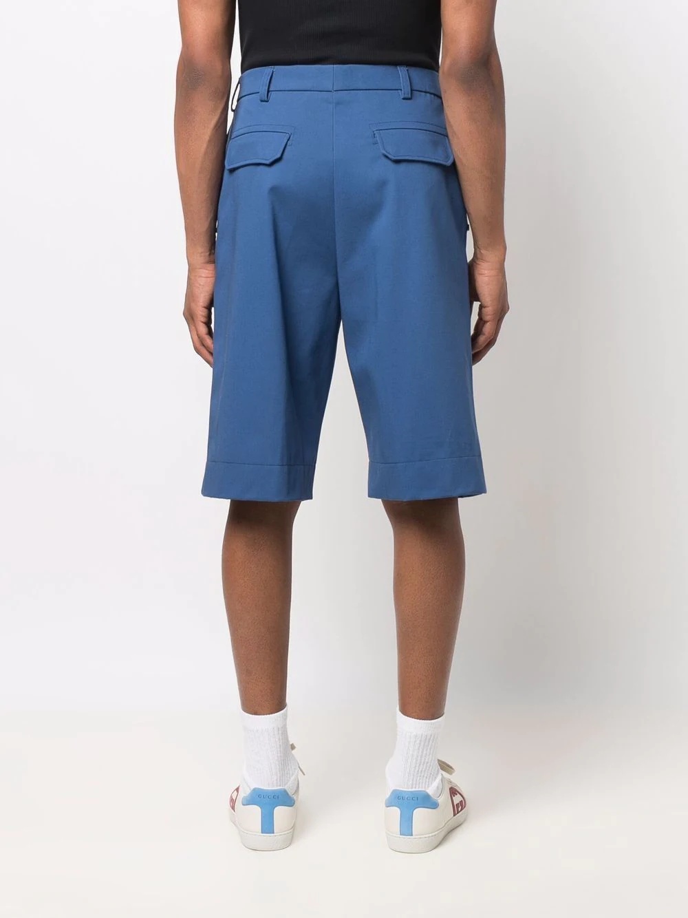 straight-leg chino shorts - 4