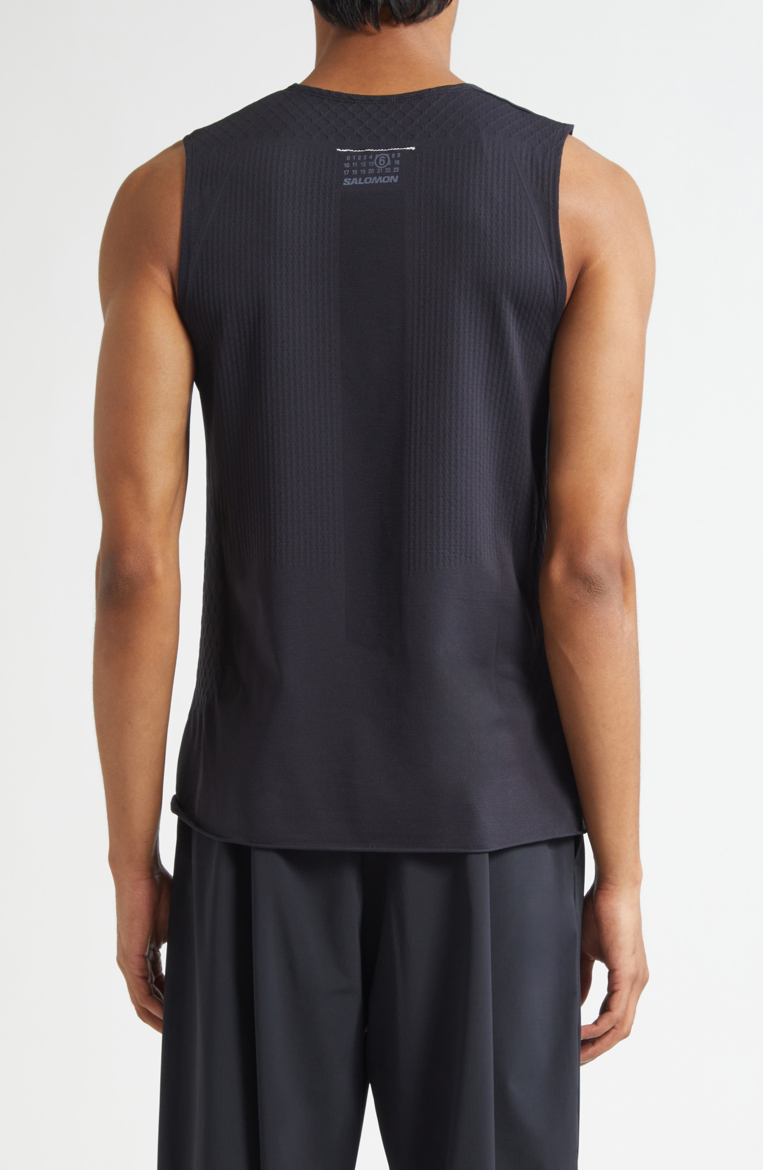 MM6 Maison Margiela x Salomon Numeric Logo Performance Tank in Deep Black at Nordstrom - 3
