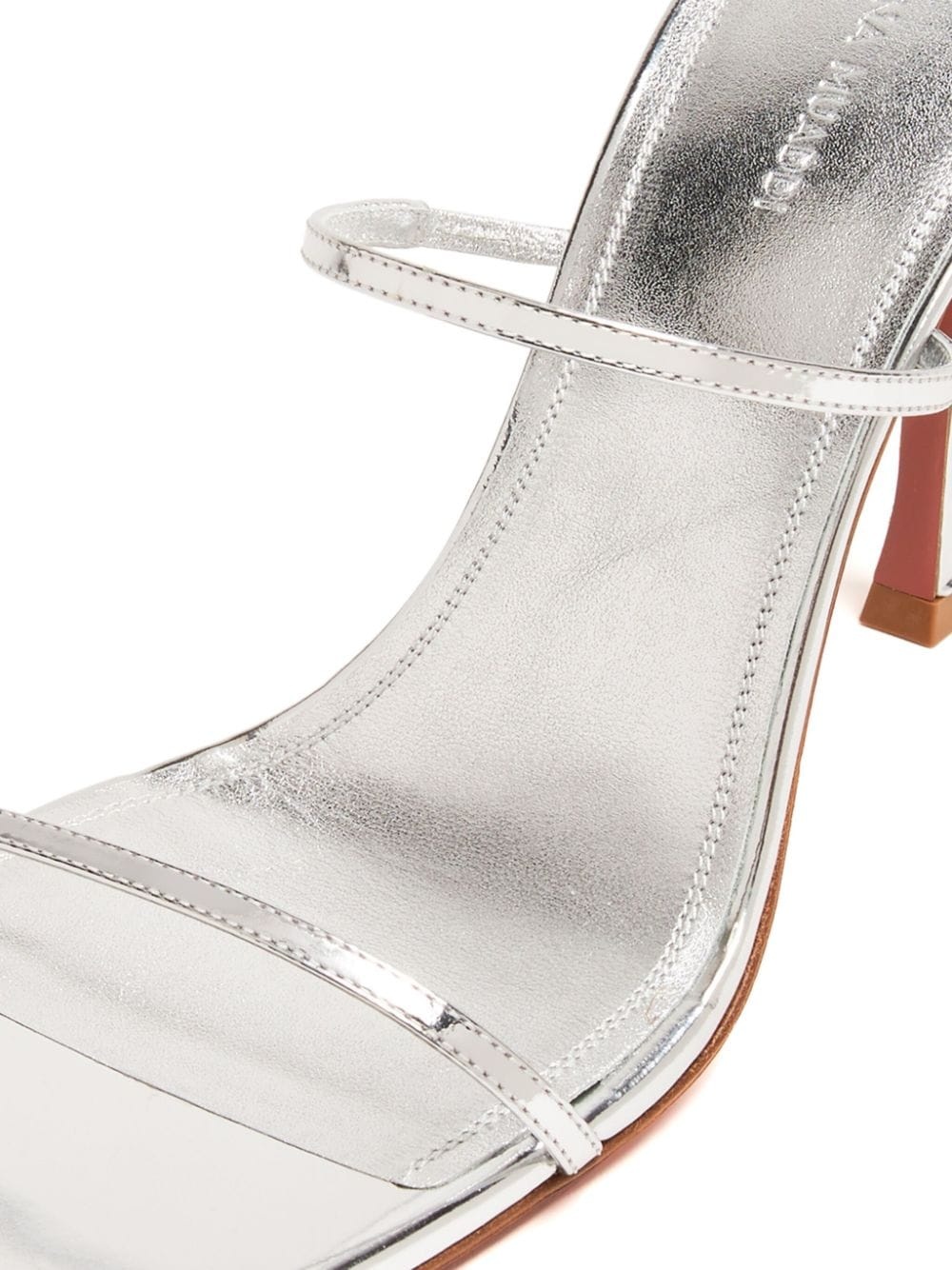Maya 95mm metallic leather sandals - 4