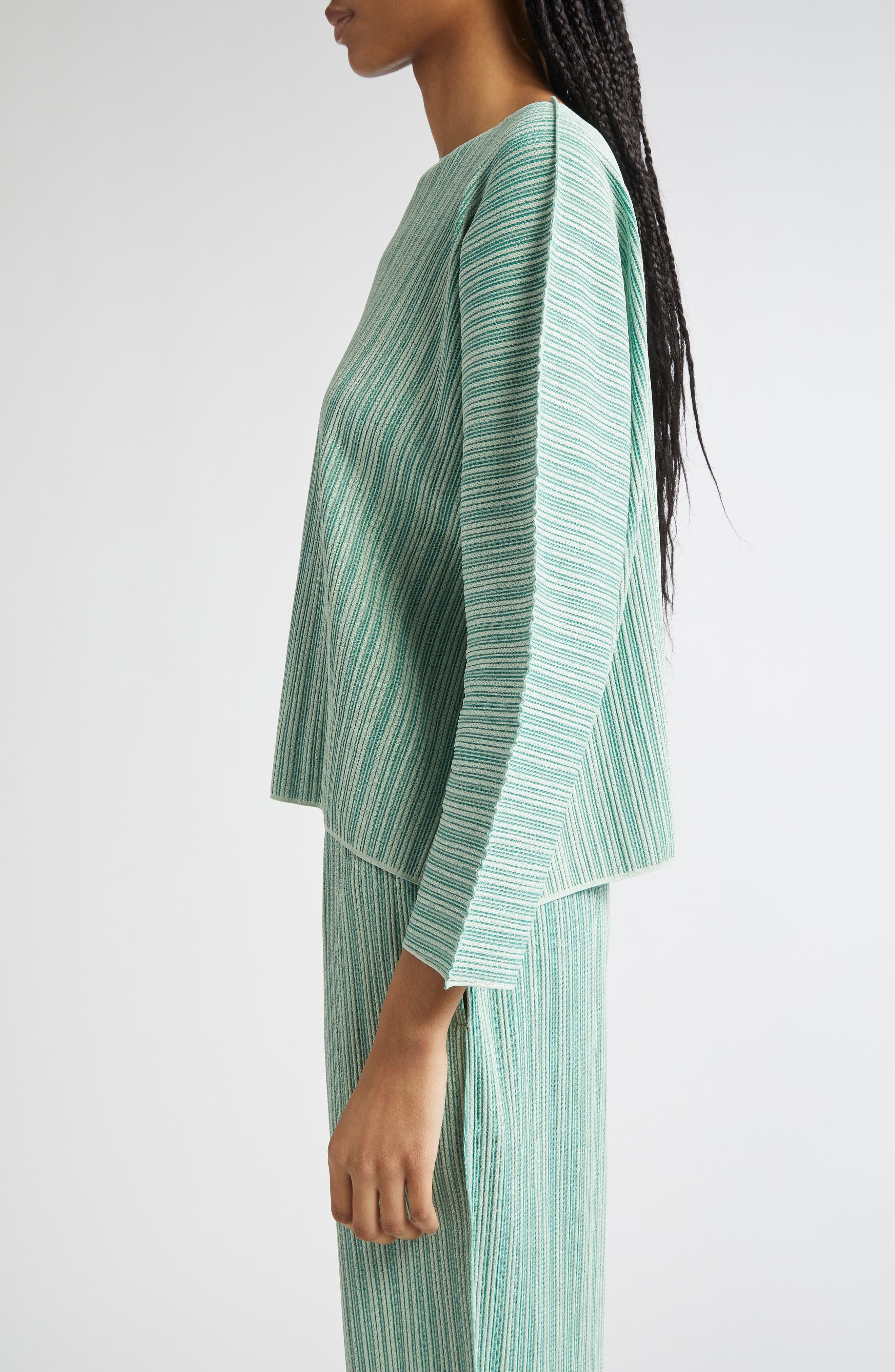 Pleats Please Issey Miyake A-POC Pleated Top in Apple Green at Nordstrom - 4